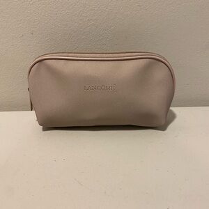 Lancôme makeup cosmetics zip bag for travel coral color women’s